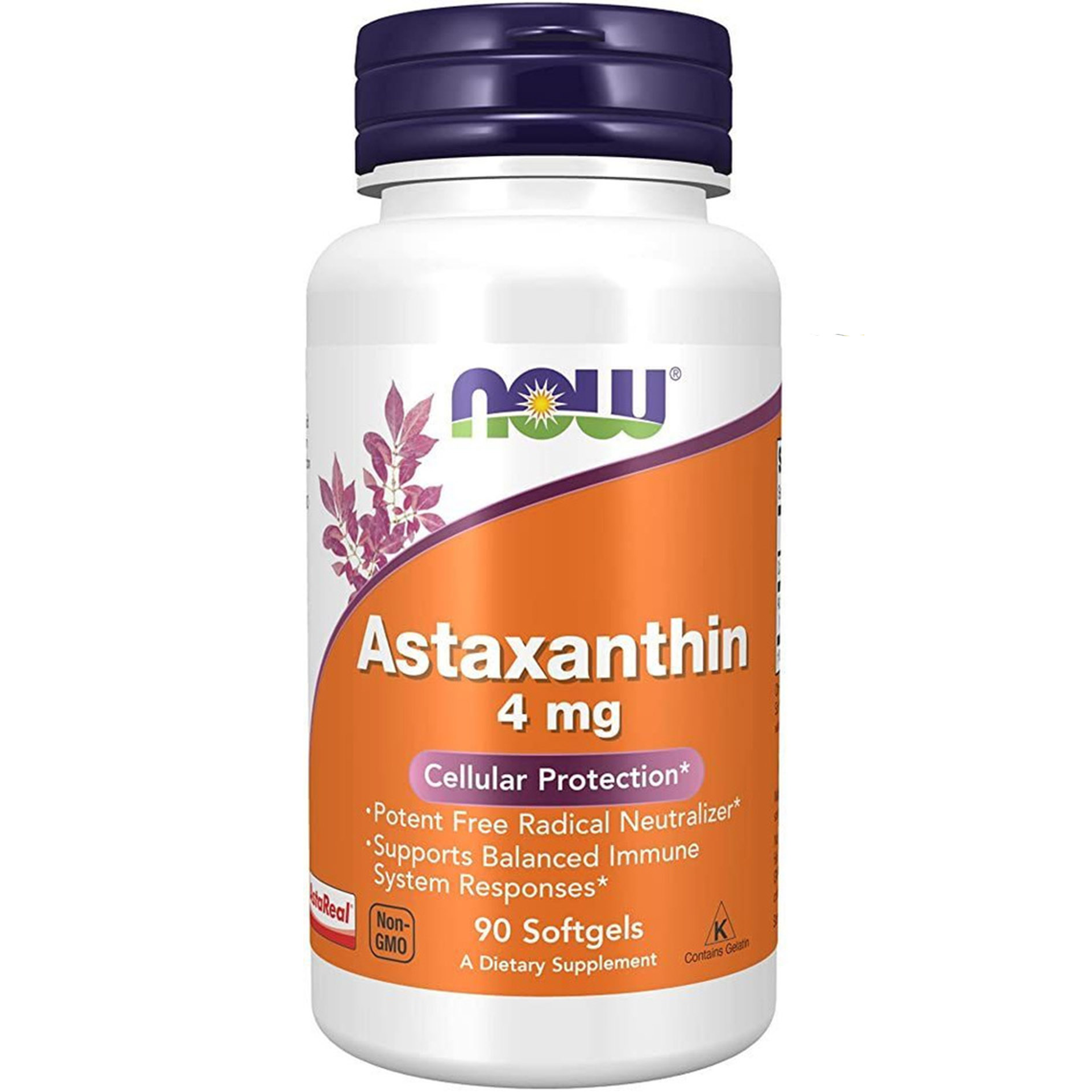 Астаксантин Now Astaxanthin 4 мг 90 капс